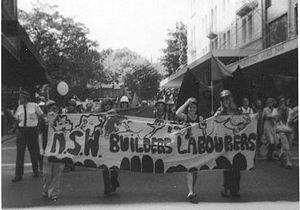 300Px Nsw Builders Labourers March On Iwd 1975