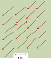 medium density borehole pattern